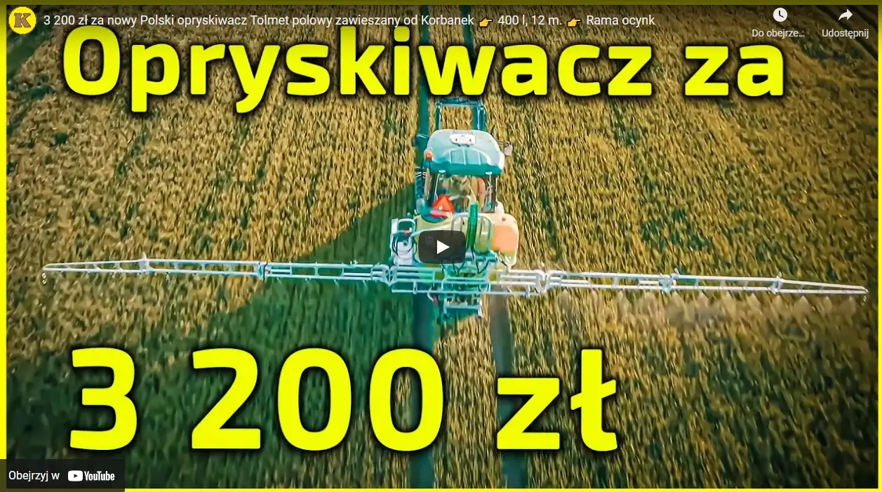 Polski opryskiwacz w bardzo atrakcyjnej cenie